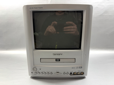 #ad Vintage Toshiba MD9DL1 9quot; CRT TV DVD Player Combo Retro Gaming for Parts Repair $69.95