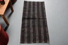 Decorative Rug, Blue Oriental Pattern, 1.8x3.6 ft