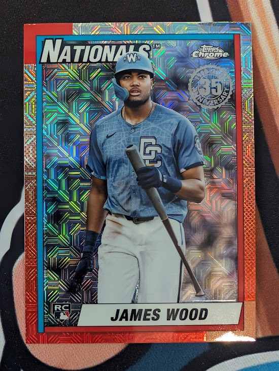 2025 Topps Update 1990 Chrome Silver Pack James Wood #U90C-30 (RC) MOJO *JQK*