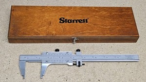 Starrett No. 123 E + M Master vernier caliper - 6" - 150 mm - Made in U.S.A.