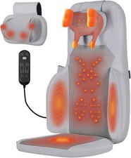 Eagye Shiatsu Neck Back Massager Heat 3D Kneading Vibration Chair Cushion R048
