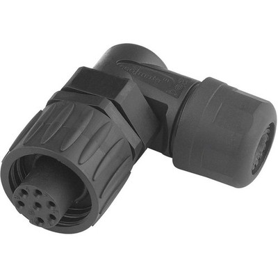 Amphenol C016 10F006 000 12 Rundstecker Kupplung, gewinkelt Gesamtpolzahl: 6 +