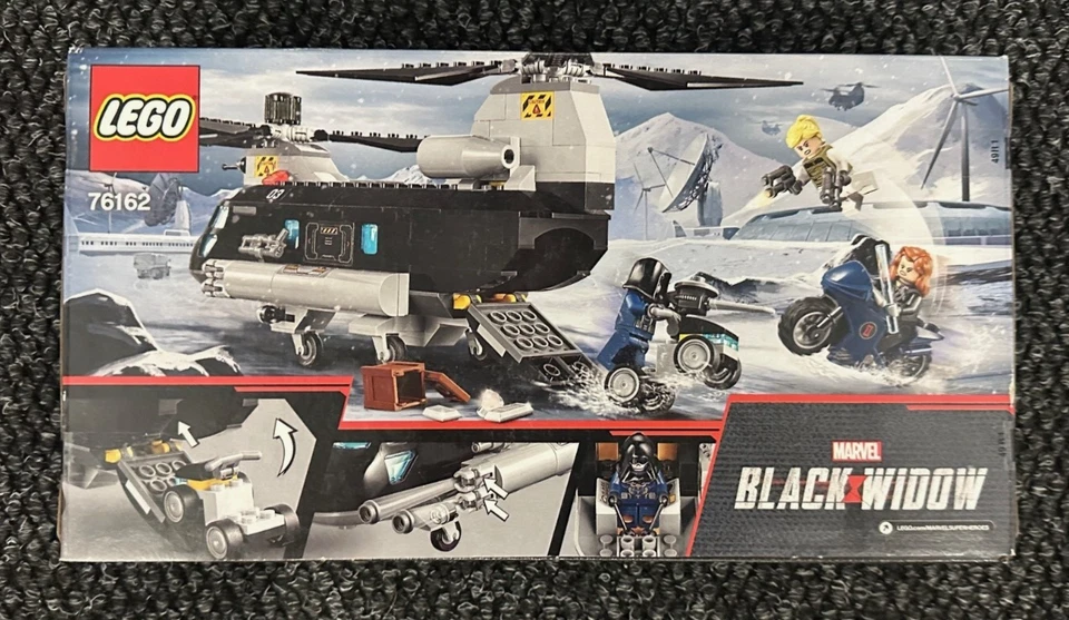 LEGO MARVEL BLACK WIDOW 76162 Black Widow's Helicopter Chase NIB 271 pcs - Image 2 of 3