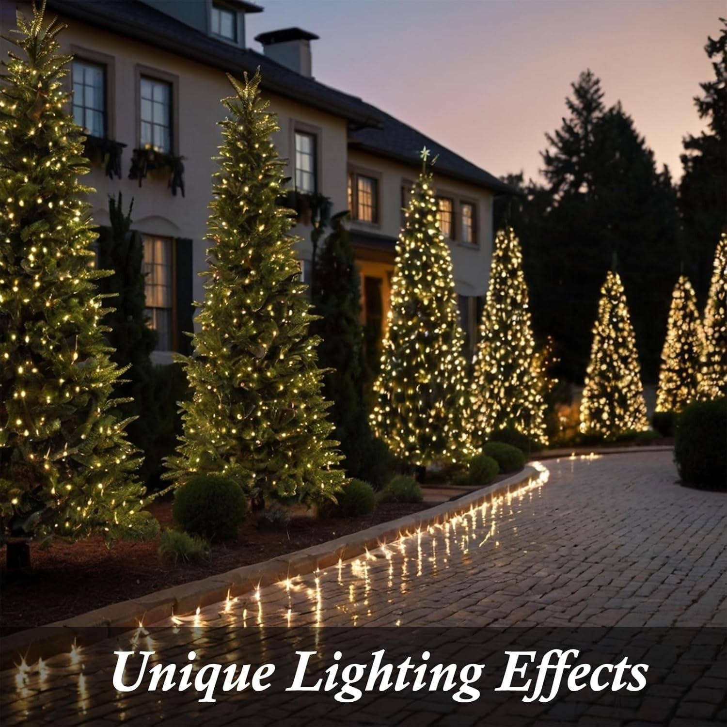 Warm White Twinkle Lights, 81Ft 200 LED Twinkle Christmas Lights, UL Certifie...