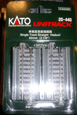 Kato N 20-440 Unitrack Single Track Viaduct Section 62mm 2-7/16 - 2 Pieces NEW