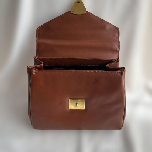 Salvatore Ferragamo Vintage 2-Wege braun Leder Handtasche Schultertasche authentisch - Bild 20 von 24