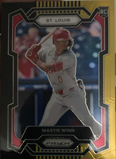Panini 2024 Prizm Masyn Winn St. Louis Cardinals #256 Black Gold Prizm /5 RC