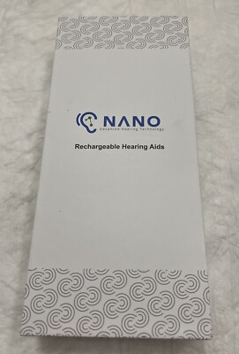Nano Style CIC Rechargeable Hearing Aid With Accessories & 2 Chargers.Unused