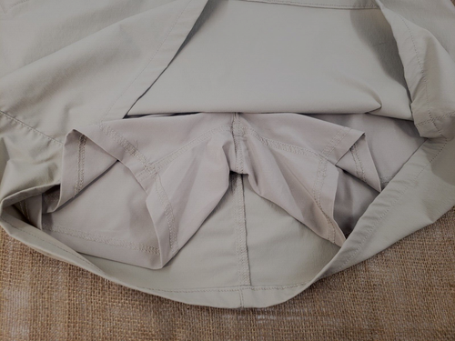 EDDIE BAUER Women Skort SIZE 14 Golf Tennis Beige Skirt Shorts Nylon Spandex - Imagen 5 de 14