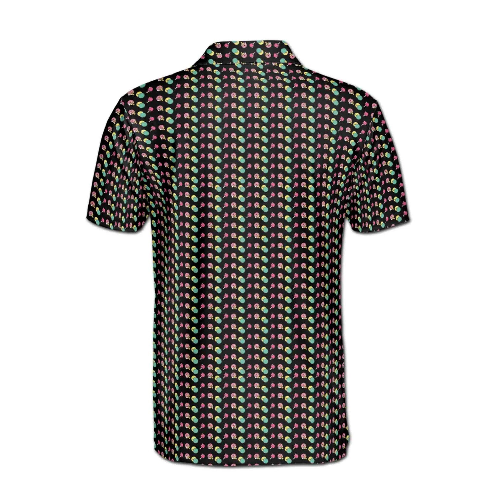 Funny Ping Pong Pattern Men's Polo Shirt