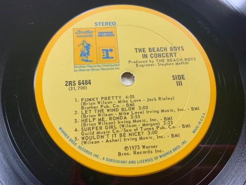M5-60 THE BEACH BOYS In Concert - DOUBLE LP - LIVE - 1979 - 2RS 6484 - Picture 9 of 11