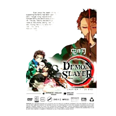 ANIME DVD: Demon Slayer Kimetsu no Yaiba (1-26 END) English Dubbed