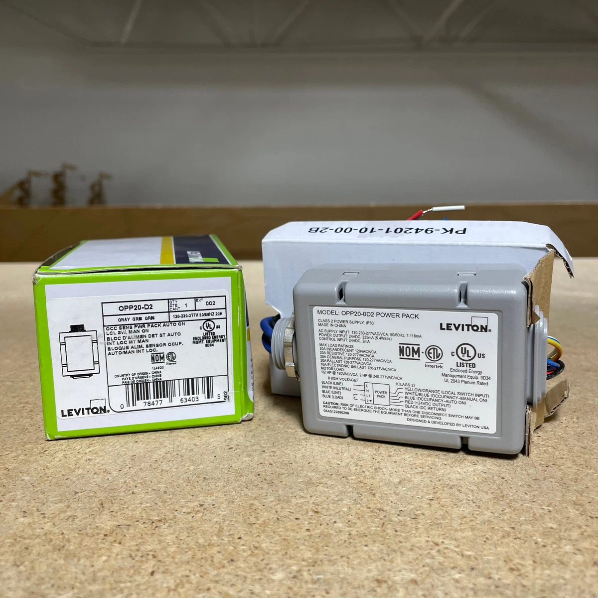 OPP20D2 Leviton Occupancy Sensor Power Pack Auto On, 54 OFF