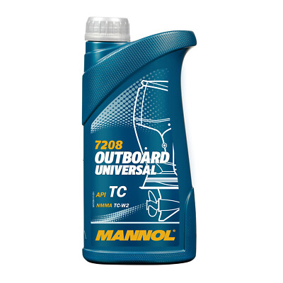 1 (1x1) Liter MANNOL Outboard Universal 2-Takt-Öl für Jet Ski / Außenborder