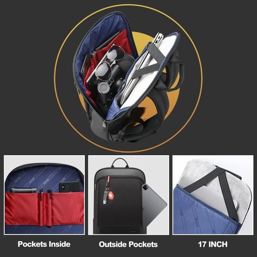 17 inch Super Slim Laptop Backpack Men&Women Anti Theft Backpack Waterproof C... - Picture 5 of 9