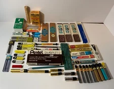 VTG Mechanical Pencils, Refill Leads & Erasers Huge Lot Pentel, Scripto, Eagle