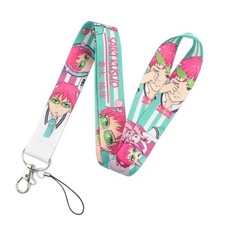 The Disastrous Life of Saiki K. Anime Kusuo Saiki Themed ID Badge Holder Lanyard