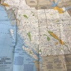 Vintage 1978, British Columbia/Alberta/Yukon Map By National Geographic Magazine — photo 3
