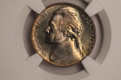 1965 Jefferson Nickel 5c MS66 5FS NGC RARE in Full Steps