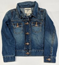 Oshkosh girls blue jeans jacket size 6.