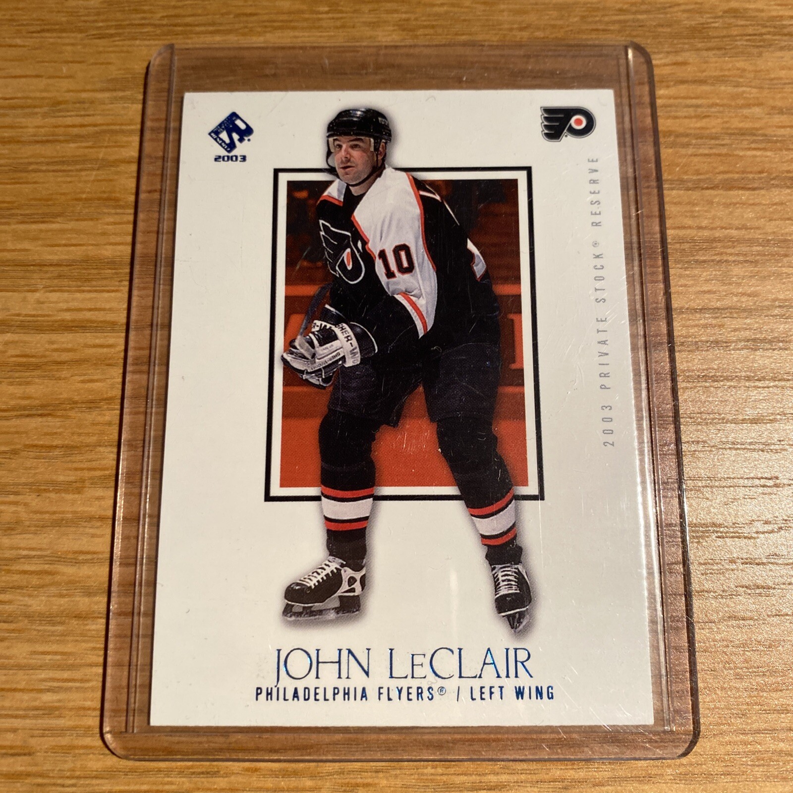 2002-03 Private Stock Reserve Blue #74 John LeClair S/N 107/499