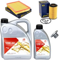 MotoröL Filter Set 10W-40 6 Liter + ÖLablassschraube FüR Opel Vectra C Signum
