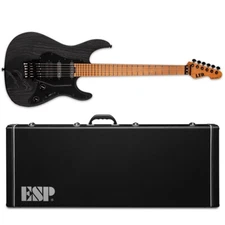 ESP LTD SN-1000FR Black Blast Electric Guitar + Hard Case SN-1000 FR