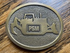 PSM CD Hit Brass Belt Buckle Made in USA