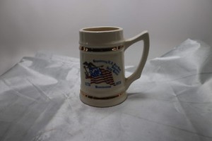 / Vintage Cup Mug Beer Stein - Hopatcong NJ Fire Dept Volunteer 1776-1976