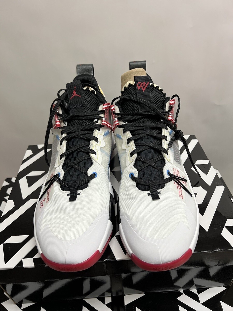 RARE New Nike Jordan Westbrook Why Not White/Red/Silver/Blue Promo!  Sz13