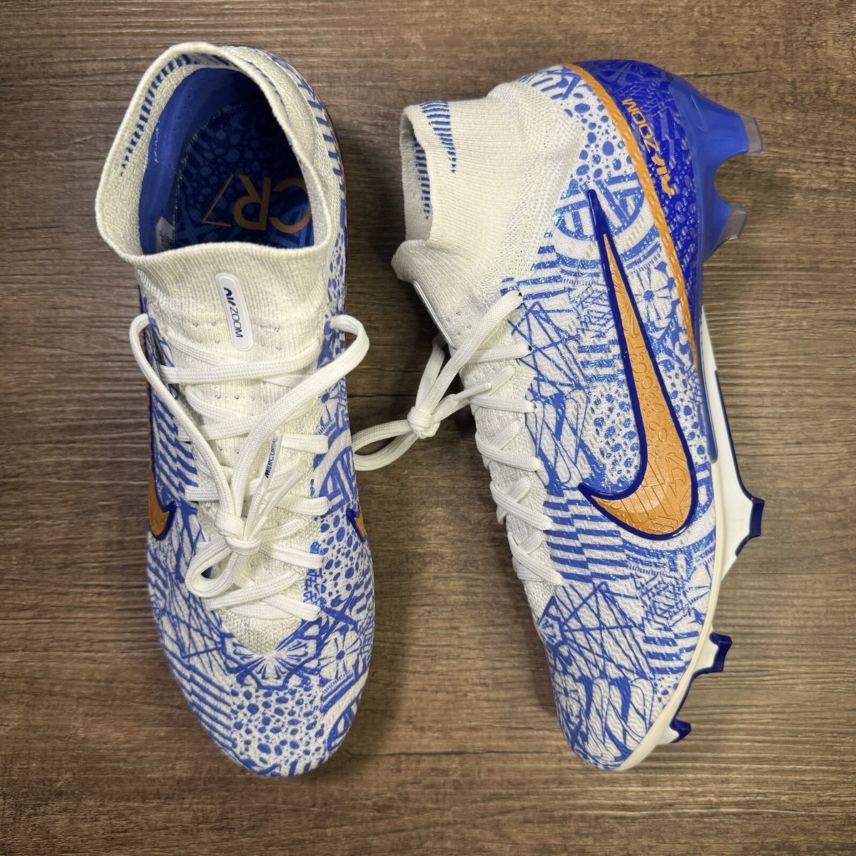 Size 7.5 - Nike Zoom Mercurial Superfly 9 Elite CR7 FG Azulejo for