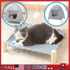 Pet Tent Bed Cats House Sofa Basket Beds Winter Clamshell Kitten Tents Cat US