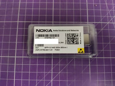 Nokia FOSH 472579A.101 SFP+ 6.144G 300m 850nm Optical Transceiver (UR)
