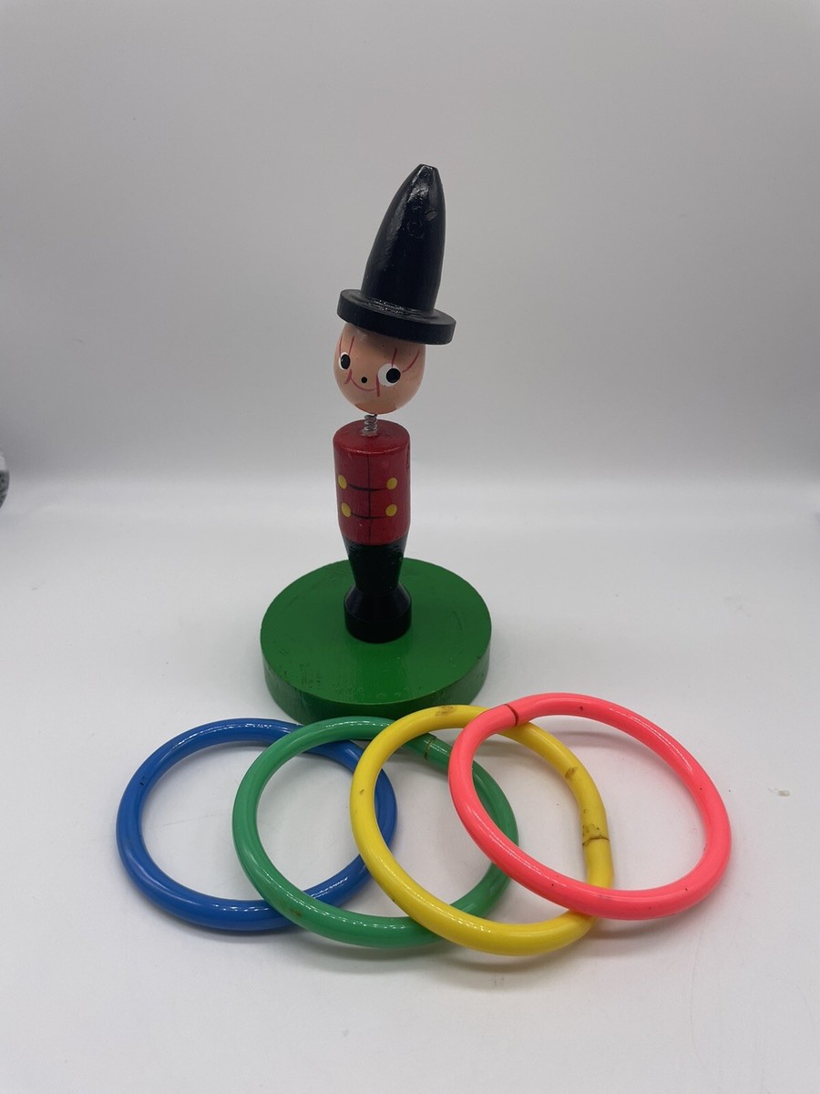 Vintage Made in Japan Wooden Soldier Ring Toss Game | eBay