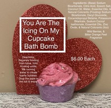 Handmade Bath Bomb Cupcake