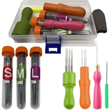 3 types Needles Felting Tools Needles Wool Felting with 3 Sizes Felting Needles