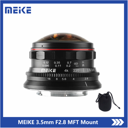 Meike 3.5mm f/2.8 Ultra Wide Angle Manual Fixed for Olympus Panasonic Lumix MFT  - Afbeelding 1 van 6