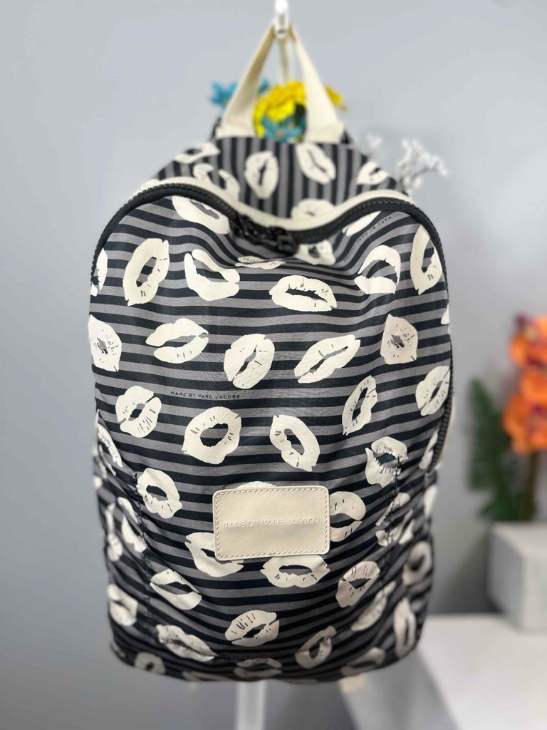 MARC BY MARC JACOBS Lips Prints Nylon Packable Foldable Backpack
