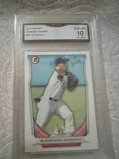 ALEXANDER GUERRERO DODGERS 2014 BOWMAN ROOKIE RC # BP106 GRADED 10