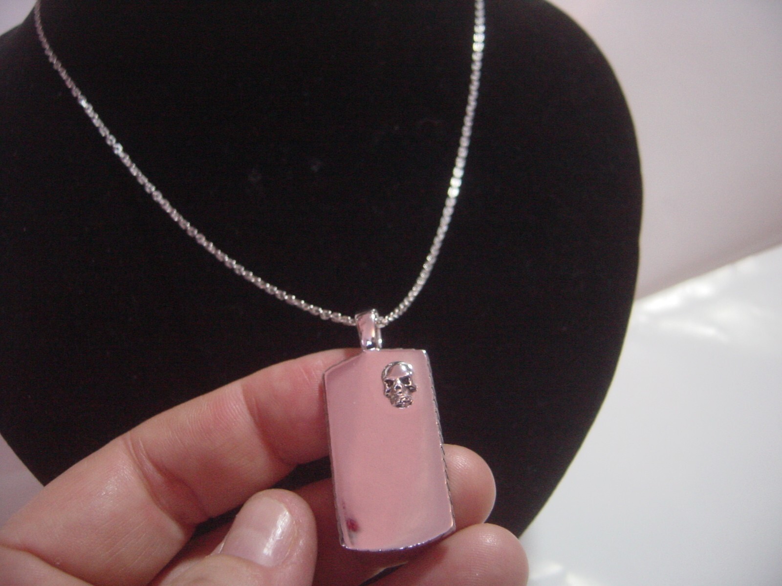 extremely high quality-solid silver 18"chain & "s… - image 4