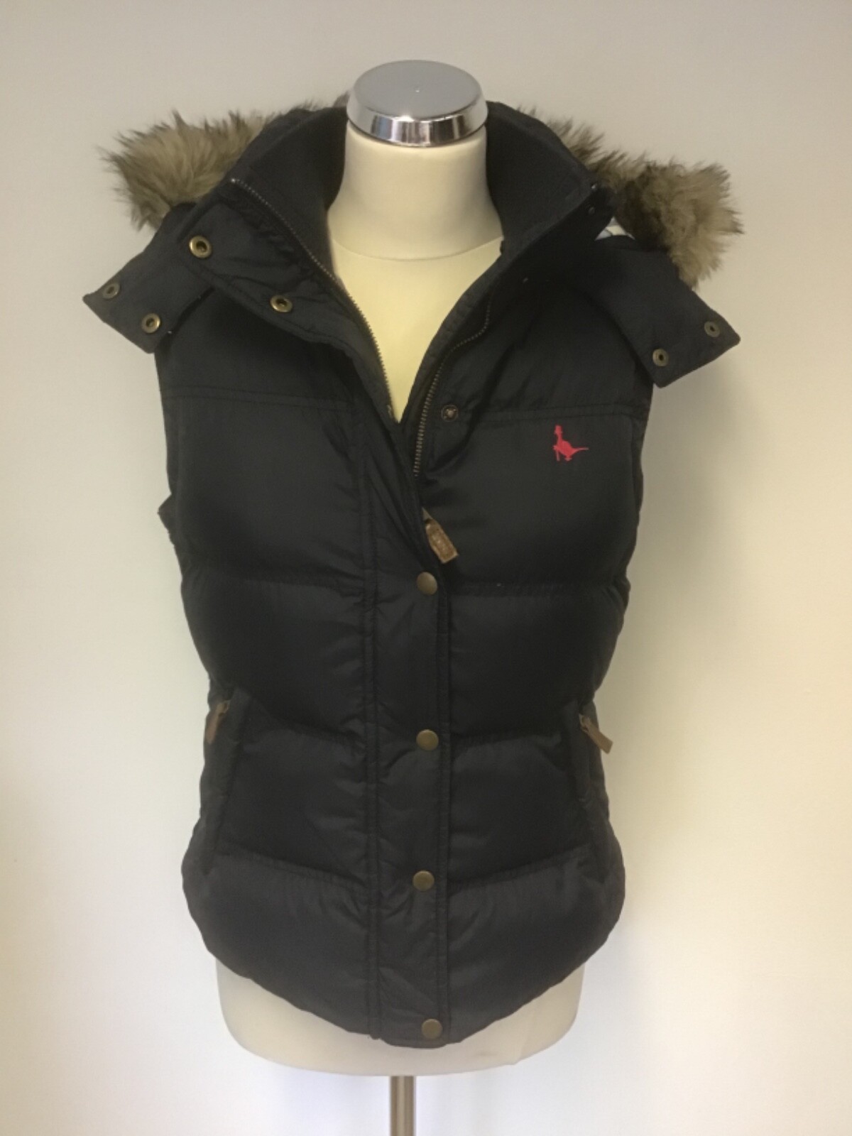 FEATHER FILLED HOODED PADDED GILET 