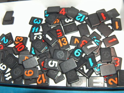UPICK Rummikub Onyx Black Tiles  Individual Replacement Game Pieces LOW SHIPPING