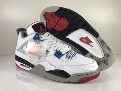Nike Air Jordan 4 Retro SE What The White Military Blue Cement CI1184-146 Sz 12 | eBay