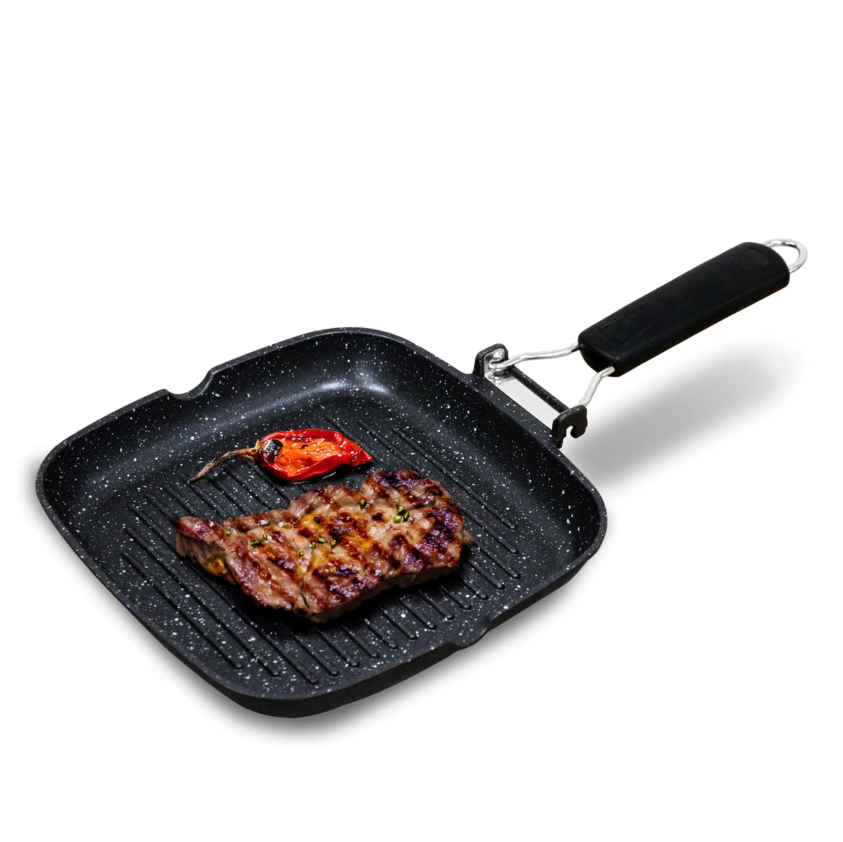 Set De Poêles À Frire 16x4.0 Et 20x5.0 Cm En Aluminium Forgé Pour
