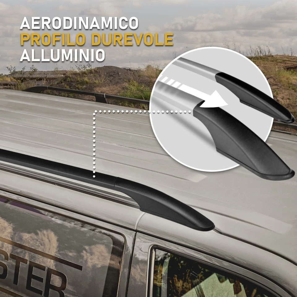 per OPEL VIVARO 2014-2019 LONG BARRE PORTATUTTO PASSO LUNGO Foto 3 de 4