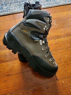 silver hiking boots