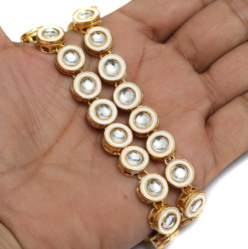 10mm, Meenakari Kundan Kadi Chain - Picture 4 of 20