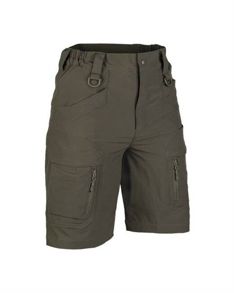 PANTALON CORTO ELASTICO VERDE OD MILITAR, EJERCITO, CAMPO, CAZA, OUTDOOR