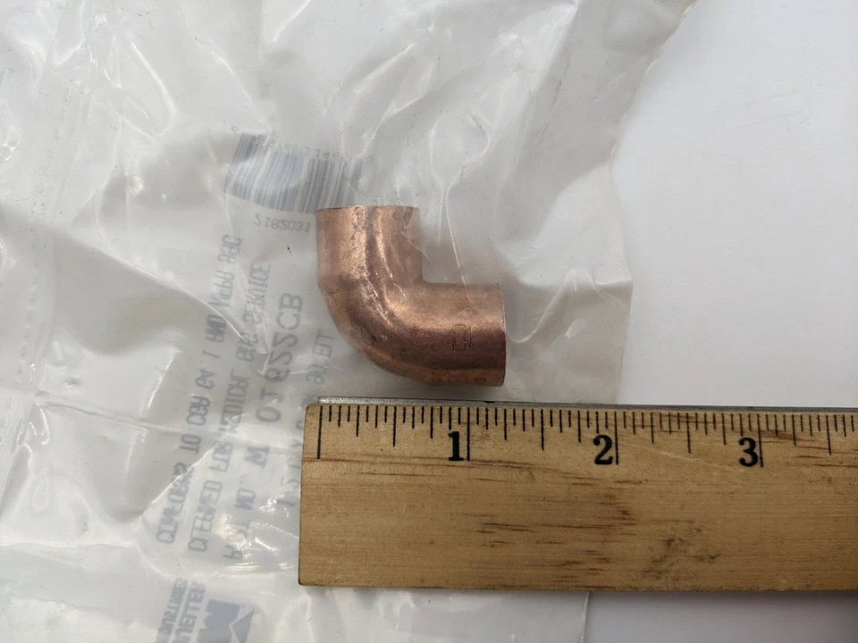 10 Pc Mueller W-01622CB Copper Fitting 1/2" x 1/2" 90 Degree Medical Gas Sterile - Image 3 of 4