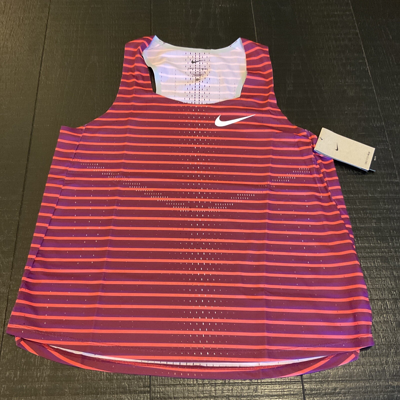 Nike Dri-Fit ADV Aeroswift Running Singlet Red Women’s Size L RARE